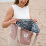 Popeline Steingrau Weiss Leotupfen Kik