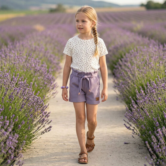 Shirt Nicki Jersey Small Leo Dots Warmweiss