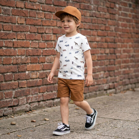 Shirt Single Jersey Elephants Friends Warmweiss Kik