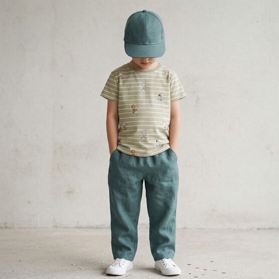 Shirt Single Jersey Zirkustiere Helle Pistazie Kik