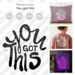 You Got This Plottermotiv Diy Stoffe 1