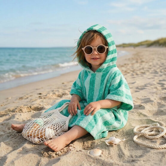 Bambus Frottee Streifen Minze Kif