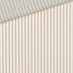 Baumwollstoff Streifen Beige Weiss 4