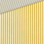 Baumwollstoff Streifen Gelb Weiss 3