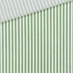 Baumwollstoff Streifen Gruen Weiss 1
