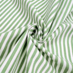 Baumwollstoff Streifen Gruen Weiss 2