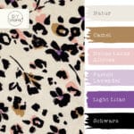 Farbkombi French Terry Leo Flowers Natur