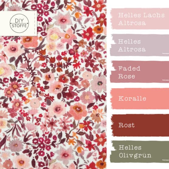Farbkombi Rippenjersey Blush Romantic