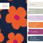 Farbkombi Teddyfleece Big Flower