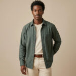 Jeans Baumwoll Flanell Deep Olive Kif 1