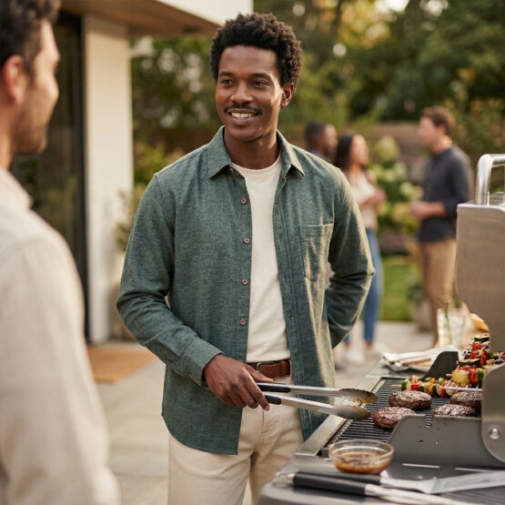 Jeans Baumwoll Flanell Deep Olive Kif 2