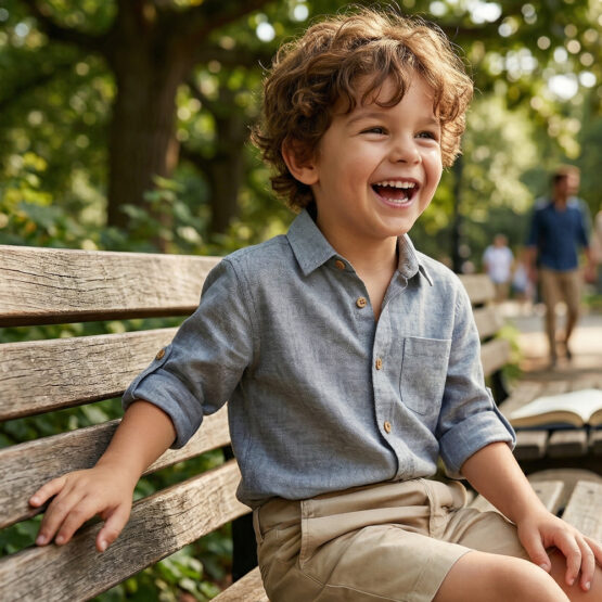 Jeans Baumwoll Flanell Denimblau Weiss Kif 1