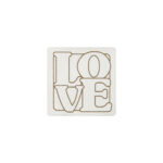 Label Love 40 X 40 Mm Cremeweiss