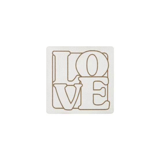 Label Love 40 X 40 Mm Cremeweiss