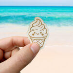 Label Cute Icecream 33 X 49 Mm Cremeweiss 1