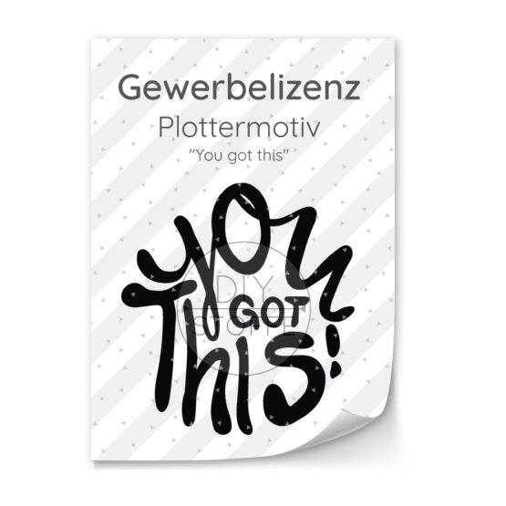 Lizenz Plottermotiv You Got This