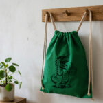 Plottermotiv Dino Roar Mode Canvas Bright Emerald Kif 1