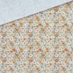 Popeline Mini Bluemchen Kupfer Ockergelb Natur 3