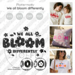 We All Bloom Differently Plottermotiv Diy Stoffe 1