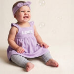 Baby Farbpaket Lavendel Grau Kleid Tara Ft Lavendel Leggings Luany Rippenjersey Hellgrau Meliert Outfit Kik