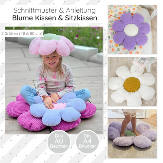 Blume Kissen Sitzkissen Startbild Diy Stoffe