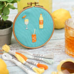 Diy Stoffe Outfit Inspiration Sticken Stickset Cold Drinks Stickrahmen1