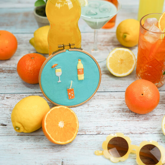 Diy Stoffe Outfit Inspiration Sticken Stickset Cold Drinks Stickrahmen10