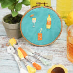 Diy Stoffe Outfit Inspiration Sticken Stickset Cold Drinks Stickrahmen4