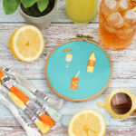 Diy Stoffe Outfit Inspiration Sticken Stickset Cold Drinks Stickrahmen6