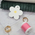 DIY Stoffmix - Garn - Silikon Ostern - Blume