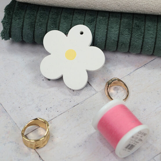 DIY Stoffmix - Garn - Silikon Ostern - Blume