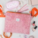 Diy Stoffe Inspiration 611m Tablettasche Kosmetiktasche Pink Orange Giesspaket Pink Love