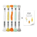 Diy Stoffe Stickset Cold Drinks