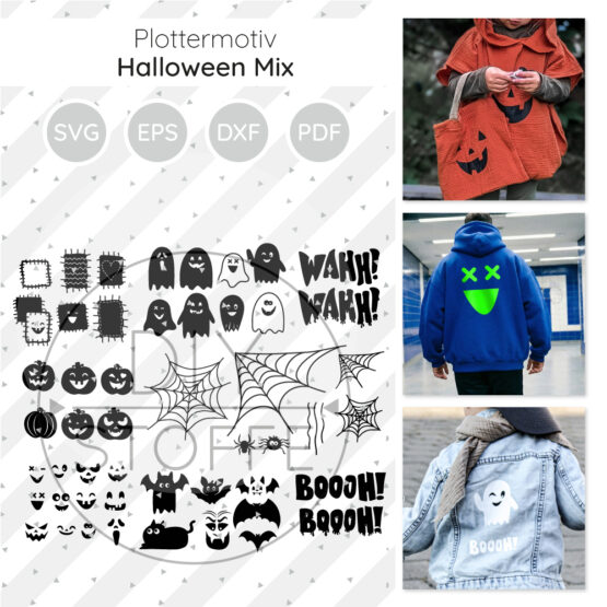 Halloween Mix Plottermotive Diy Stoffe 1