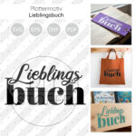 Lieblingsbuch Plottermotiv Diy Stoffe 1