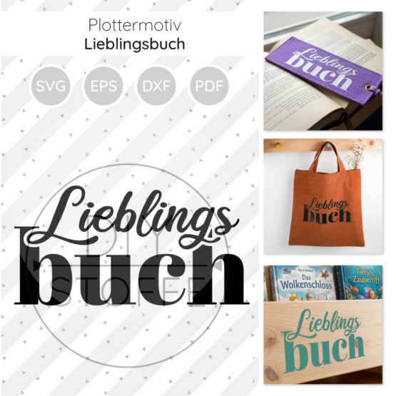 Lieblingsbuch Plottermotiv Diy Stoffe 1