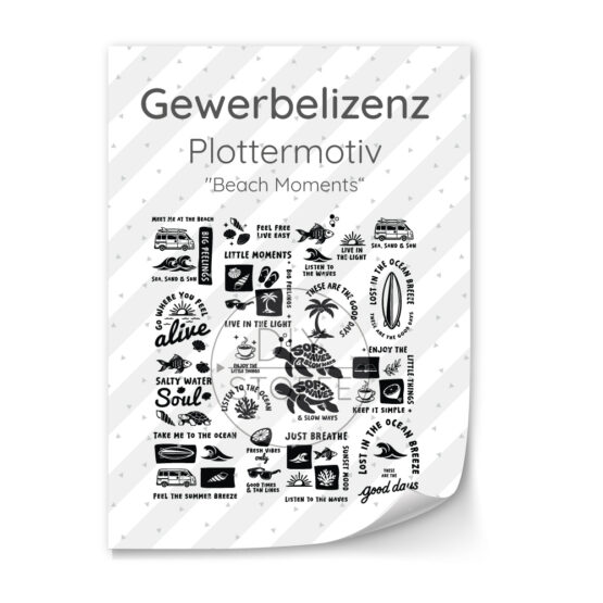 Lizenz Beach Moments Plottermotiv Diy Stoffe