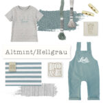 Moodboard Farpaket Baby Altmint Hellgrau