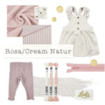 Moodboard Farpaket Baby Rosa Beige