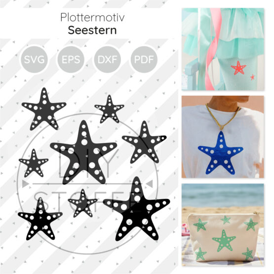 Seestern Plottermotiv Diy Stoffe