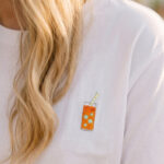 Stickmotiv Cold Drinks Limo Shirt Damen Kik