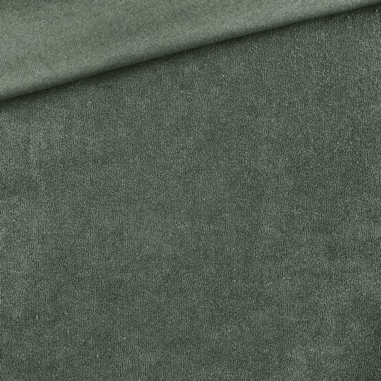 Frottee Jersey Dunkles Khaki
