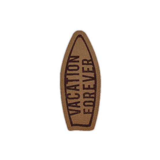 Label Surfbrett 24 X 58 Mm Camel Braun