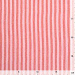 Musselin – Doubleface Streifen – Dunkle Koralle/Rosa