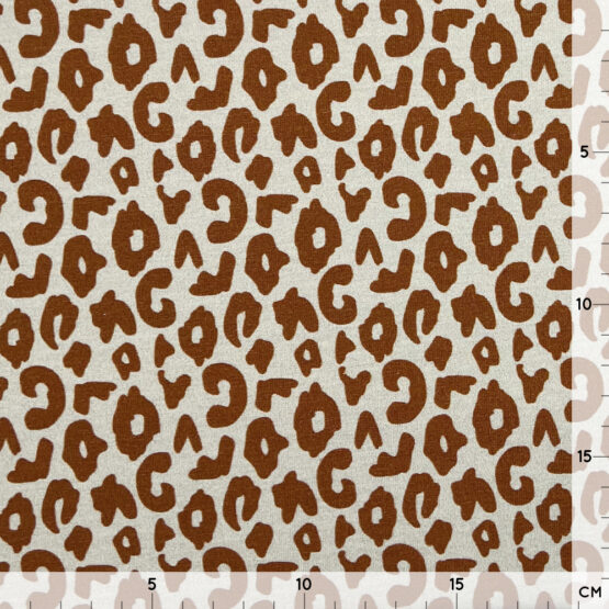 Single Jersey Leo Sand Beige Dunkles Karamell
