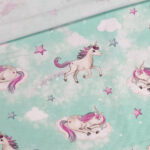 Single Jersey Unicorn Iced Mint 1