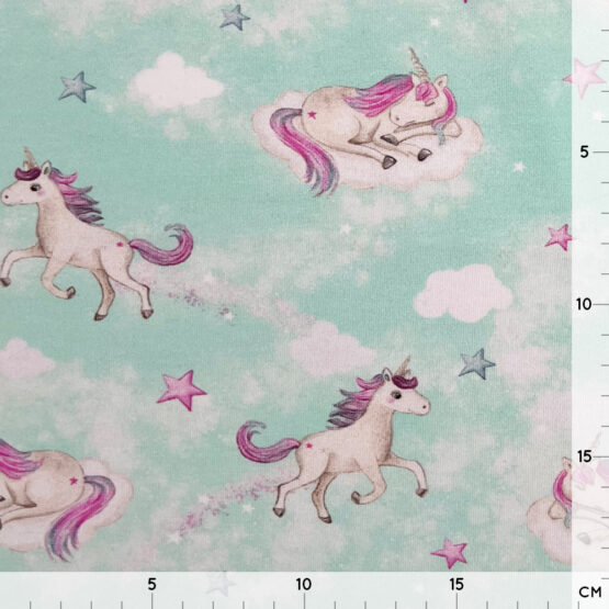 Single Jersey Unicorn Iced Mint