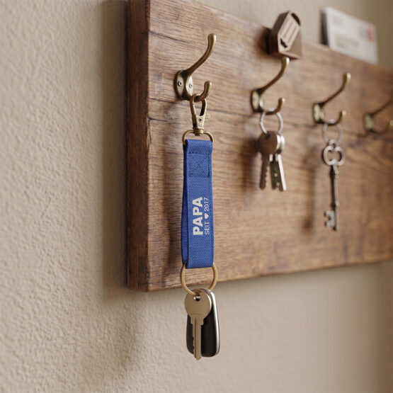 Diy Schluesselanhaenger Gurtband Vatertag Schluesselbrett Kik