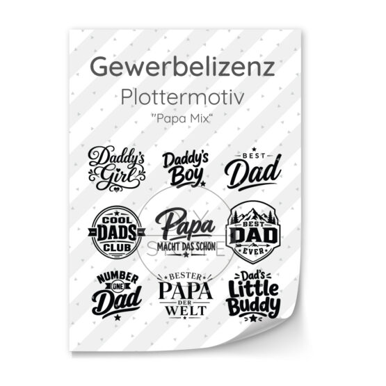 Lizenz Papa Mix Plottermotiv Diy Stoffe