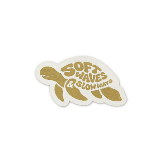 Label Schildkroete 50 X 28 Mm Cremeweiß
